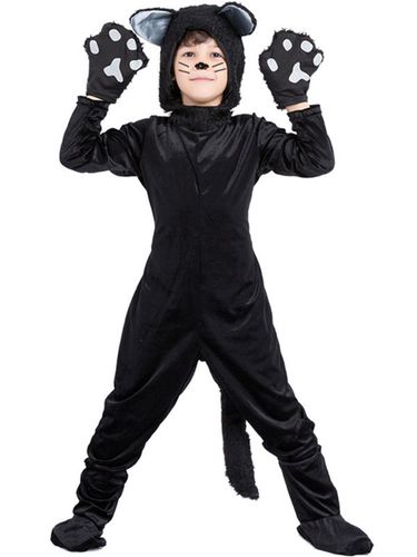 Pyjama Kigurumi Costume Chats Noir Combinaison Velours Carnaval Cadeaux Nol Dguisements Halloween - Milanoo - Modalova