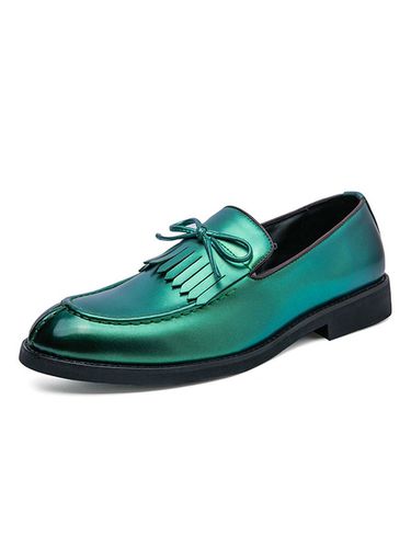 Chaussures de mocassins pour hommes populaires en cuir PU Ombre Slip-On - Milanoo FR - Modalova