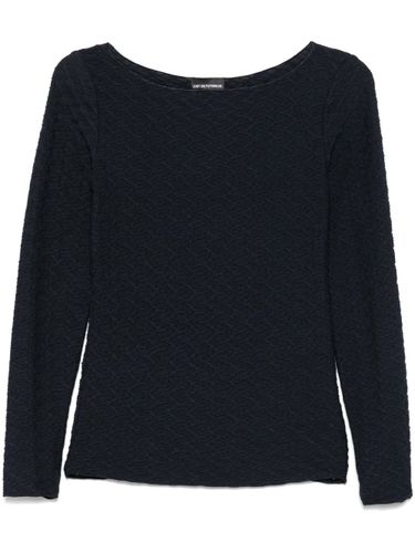 Jacquard Boat-Neck Top - Emporio Armani - Modalova