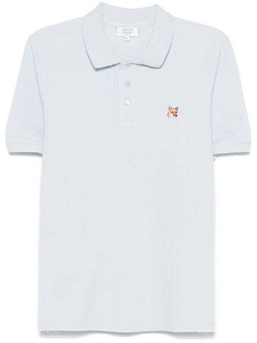 Fox Head Cotton Polo Shirt - MAISON KITSUNE' - Modalova