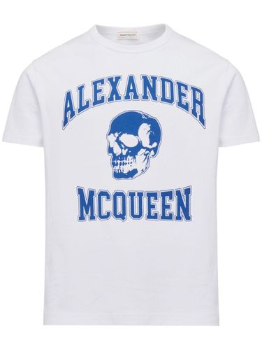T-Shirt With Print - Alexander McQueen - Modalova