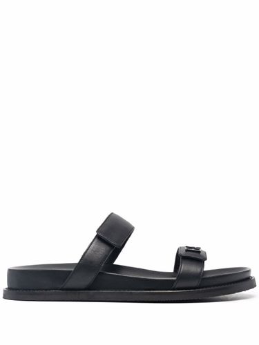 Emporio Armani Leather Flat Sandals - Emporio Armani - Modalova