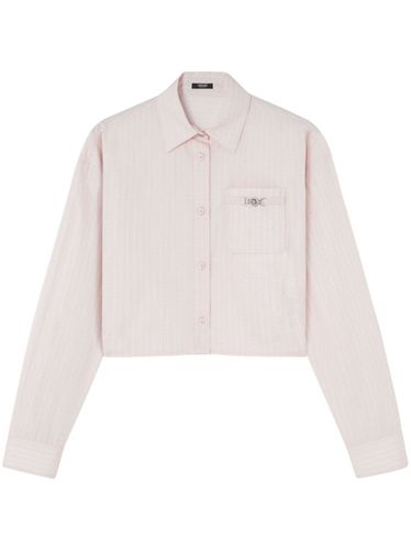 Pinstripe Chain Cropped Shirt - Versace - Modalova