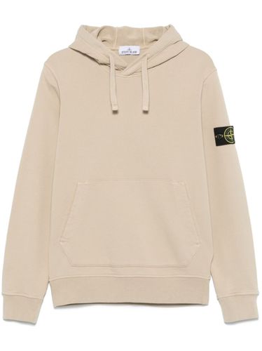 Stone Island Logo Cotton Hoodie - Stone Island - Modalova