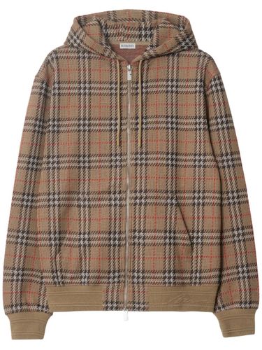 Burberry Check Cotton Hoodie - Burberry - Modalova