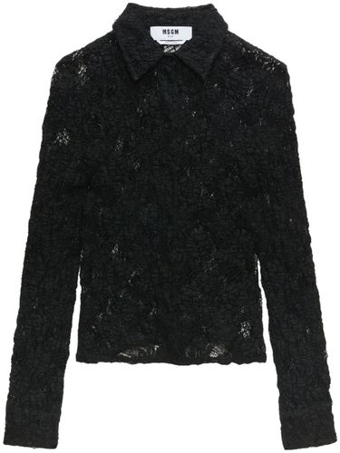 MSGM Shirt With Embroidery - MSGM - Modalova
