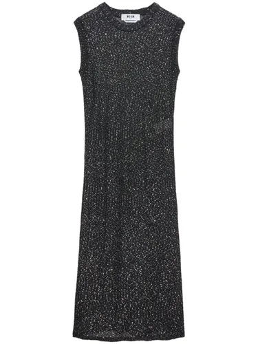 MSGM Long Knitted Dress - MSGM - Modalova