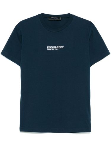 Dsquared2 Cotton T-Shirt With Logo - Dsquared2 - Modalova