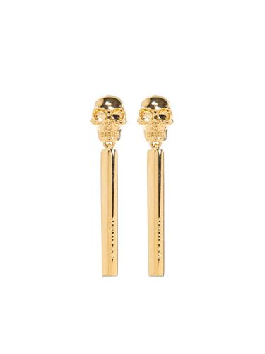 Skull Bar Earrings - Alexander McQueen - Modalova