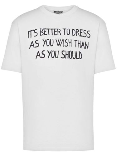 Moschino Printed T-Shirt - Moschino - Modalova