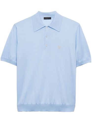 Prada Logo Wool Polo Shirt - Prada - Modalova