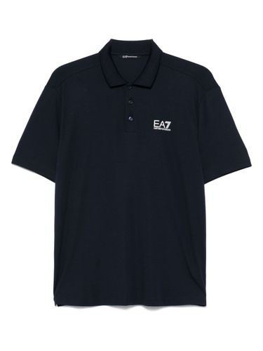 EA7 EMPORIO ARMANI Logo Polo Shirt - EA7 EMPORIO ARMANI - Modalova