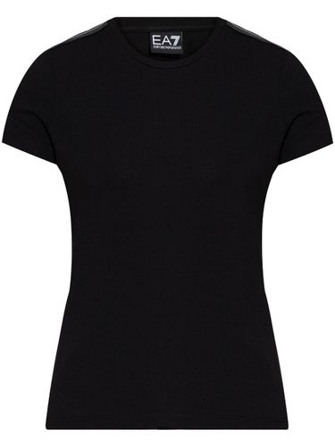Logo Cotton T-Shirt - EA7 EMPORIO ARMANI - Modalova