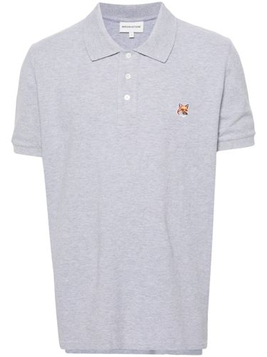 Fox Head Cotton Polo Shirt - MAISON KITSUNE' - Modalova