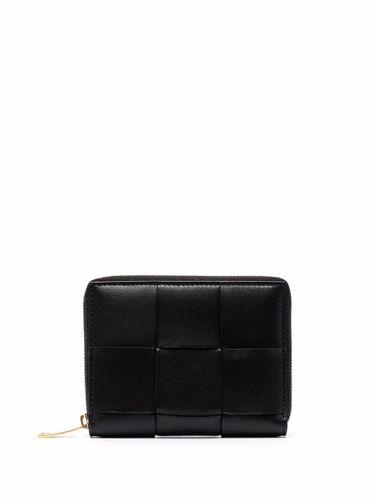 Cassette Leather Compact Wallet - Bottega Veneta - Modalova