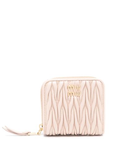 Miu Miu Matelassé Leather Wallet - Miu Miu - Modalova