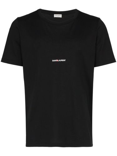 Saint Laurent Logo Cotton T-Shirt - Saint Laurent - Modalova