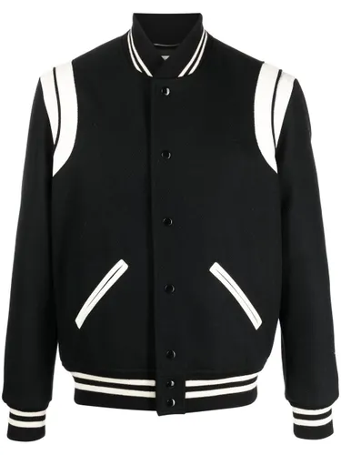Saint Laurent Wool Bomber Jacket - Saint Laurent - Modalova