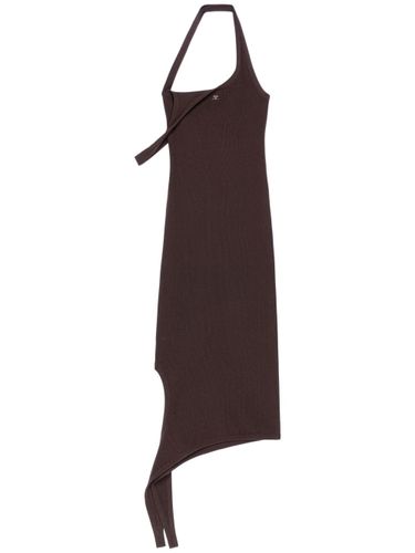 Undressed Ribbed Midi Dress - COURRÈGES - Modalova