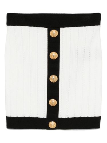Balmain Knitted Buttoned Mini Skirt - Balmain - Modalova