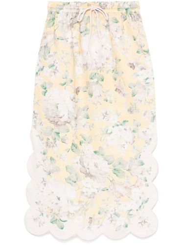 Acacia Printed Linen Skirt - Zimmermann - Modalova