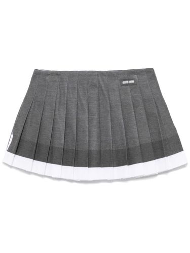 Miu Miu Pleated Mini Skirt - Miu Miu - Modalova