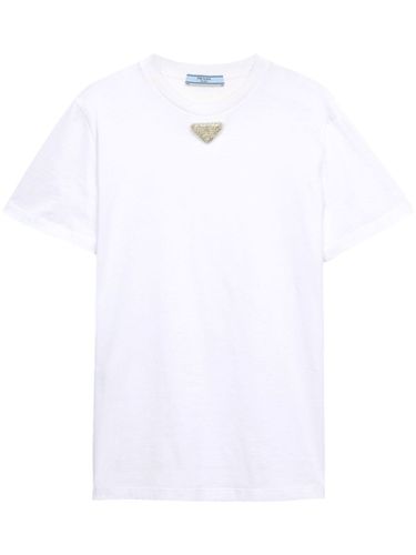 Prada Logo Cotton T-Shirt - Prada - Modalova