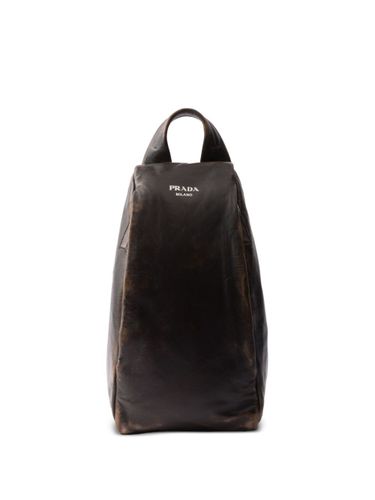 Prada Leather One-Shoulder Backpack - Prada - Modalova
