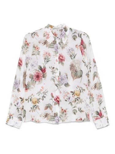 ALICE+OLIVIA Printed Silk Shirt - ALICE+OLIVIA - Modalova