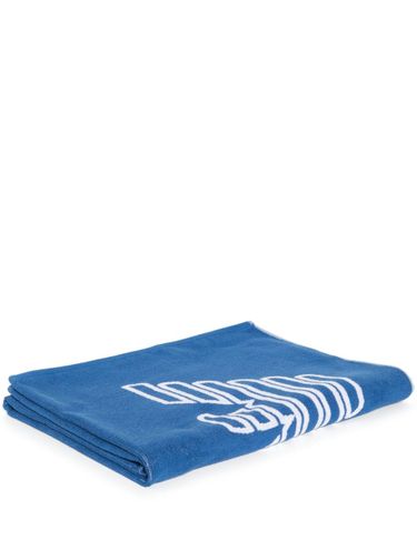 Logo Cotton Beach Towel - Emporio Armani - Modalova