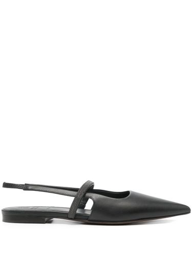 Leather Slingback Pumps - Brunello Cucinelli - Modalova
