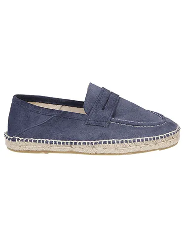 Hamptons Suede Loafers Espadrilles - MANEBI - Modalova