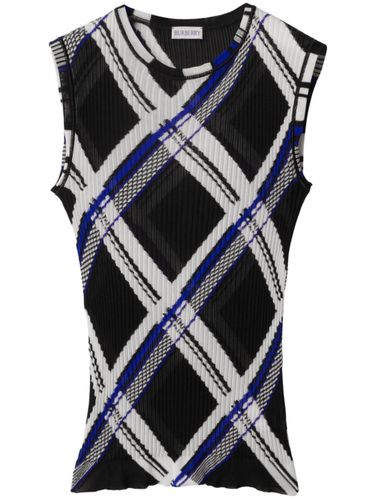 Burberry Check Silk Top - Burberry - Modalova