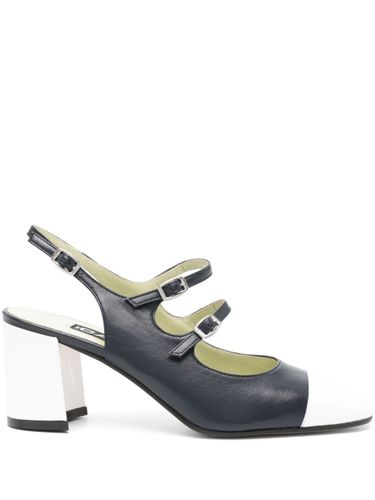 Papaya Leather Slingback Pumps - CAREL PARIS - Modalova