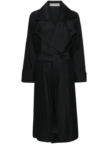 Linen Blend Belted Trench Coat - Issey Miyake - Modalova