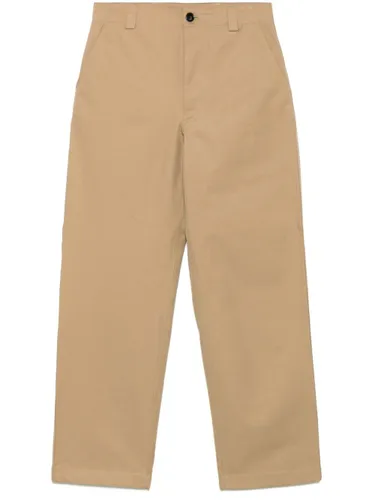 Gucci Web Detail Cotton Trousers - Gucci - Modalova