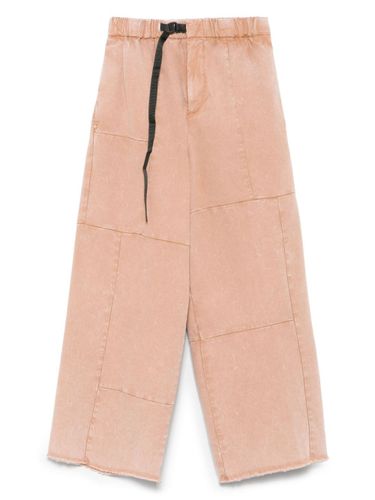 WHITE SAND Cotton Wide-Leg Trousers - WHITE SAND - Modalova