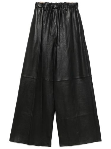 Alysi Leather Wide-Leg Trousers - Alysi - Modalova
