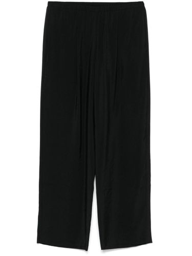 Cotton Blend Wide-Leg Trousers - Alysi - Modalova