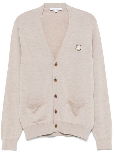 Bold Fox Head Wool Cardigan - MAISON KITSUNE' - Modalova
