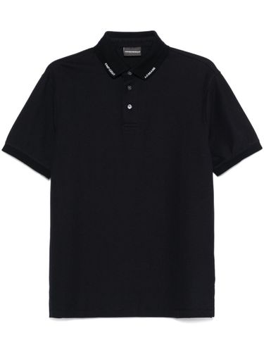 Logo Cotton Polo Shirt - Emporio Armani - Modalova