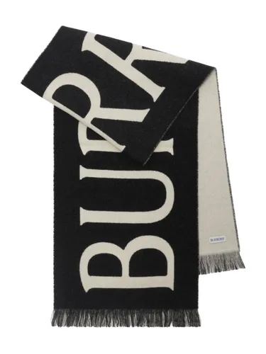 Burberry Logo Wool Scarf - Burberry - Modalova