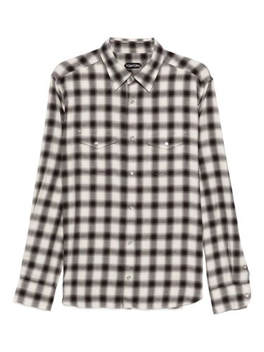 Tom Ford Cotton Blend Checked Shirt - Tom Ford - Modalova