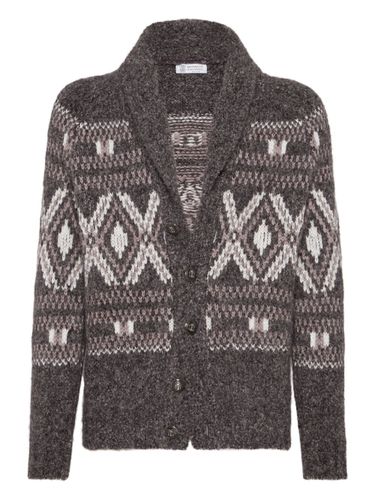 Wool V-Necked Cardigan - Brunello Cucinelli - Modalova
