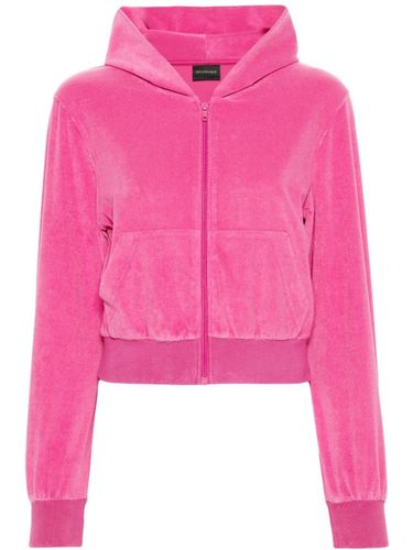 Balenciaga Velvet Zipped Hoodie - Balenciaga - Modalova