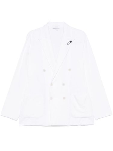 Double-Breasted Linen Jacket - Lardini - Modalova