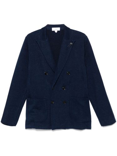 Double-Breasted Linen Jacket - Lardini - Modalova