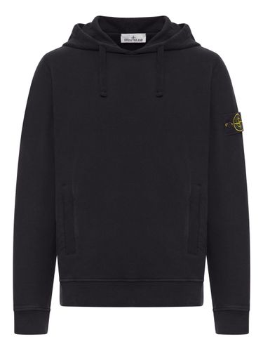 Stone Island Logo Cotton Hoodie - Stone Island - Modalova