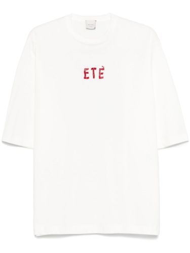 Alysi Embroidered Cotton T-Shirt - Alysi - Modalova