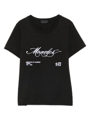 Moncler Logo Cotton T-Shirt - Moncler - Modalova